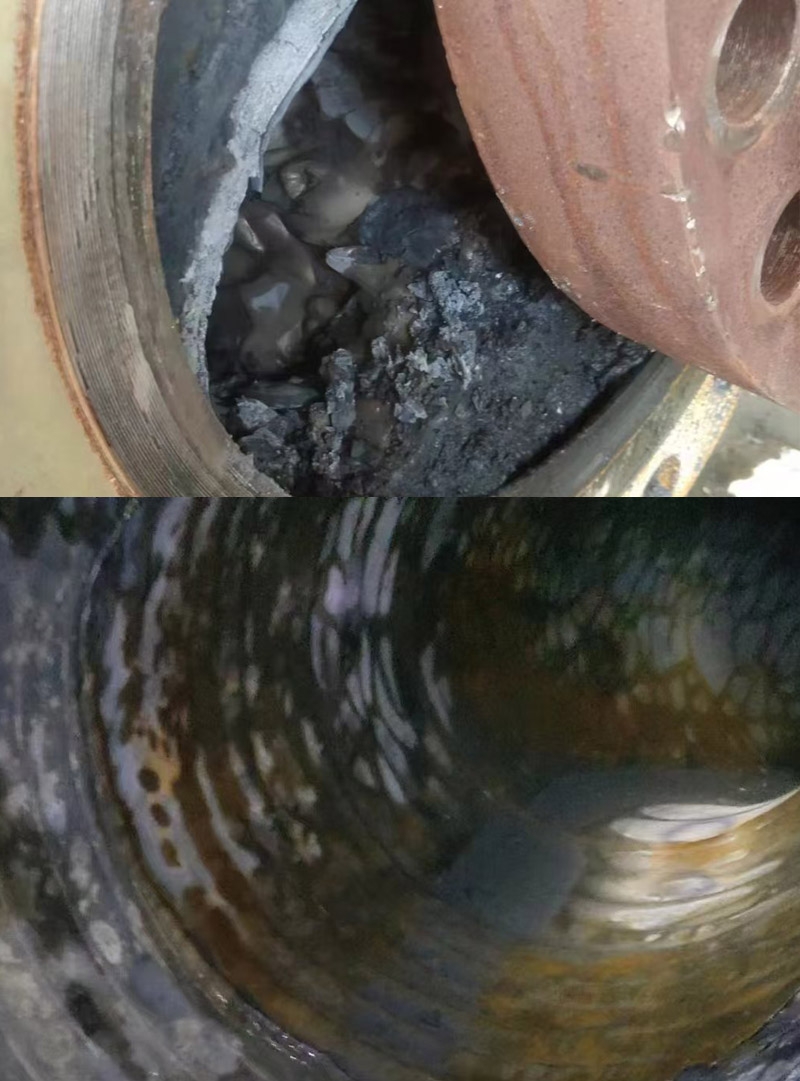工藝氣管線清洗對比
